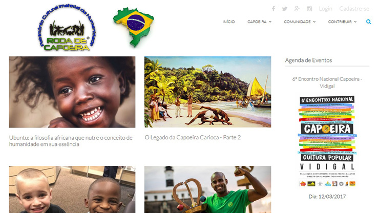 O site Roda de Capoeira estÃ¡ de cara nova para 2017